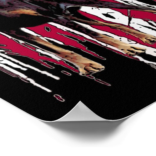 Poster Drapeau Américain Pinscher Usa Awesome (Coin)