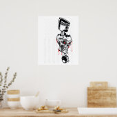 Poster Drapeau américain Piston Muscle Car 6 (Cuisine)