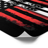 Poster Drapeau américain Ski alpin _5 (Coin)