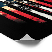 Poster Drapeau américain skieur de ski alpin _1 (Coin)