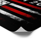 Poster Drapeau Américain Supérieur 2024 Classe D'Études S (Coin)