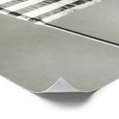 Poster Drapeau américain sur mât (Coin)
