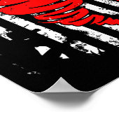 Poster Drapeau américain Tornado Storm Chaser O (Coin)