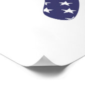 Poster Drapeau américain | Tournoi de golf (Coin)