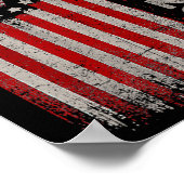 Poster Drapeau américain Trump 2025 45 (Coin)