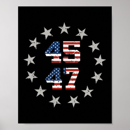 Poster Drapeau américain Trump Daddy retour (Devant)