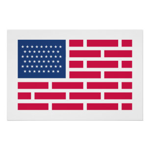 Poster Drapeau Américain USA