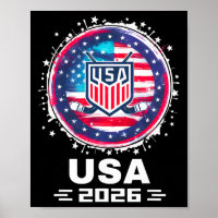 Drapeau américain Usa 2026 Hockey Femmes Hommes En