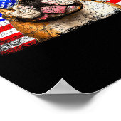 Poster Drapeau Américain Usa Awesome (Coin)