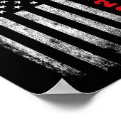 Poster Drapeau américain Vintage 2024 (Coin)