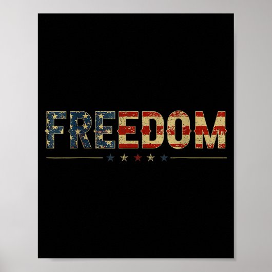 Poster Drapeau américain vintage Dom (Devant)