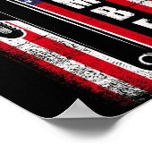 Poster Drapeau américain Vintage Plumber Wrench (Coin)