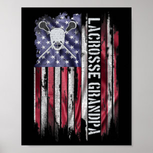 Poster Drapeau américain vintage Usa Fier Grand-père de l