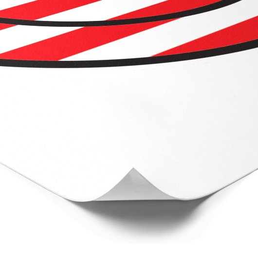 Poster Drapeau américain, visage joyeux (Coin)