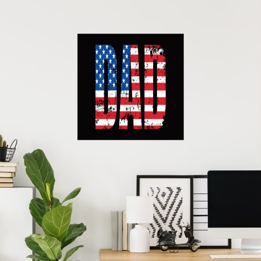 Poster drapeau american dad (Bureau à domicile)