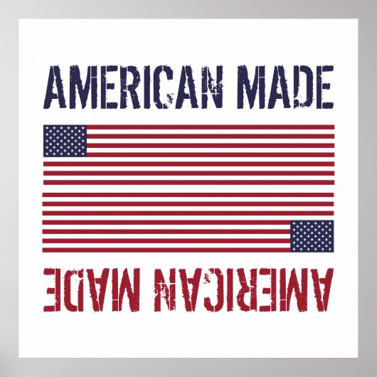 Poster Drapeau American Made, États-Unis (Devant)