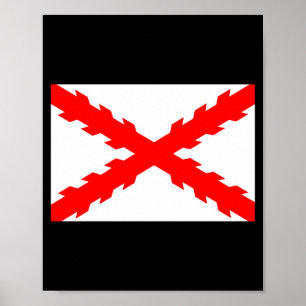 Poster Drapeau ancien de l'Espagne Nouvelle illustration
