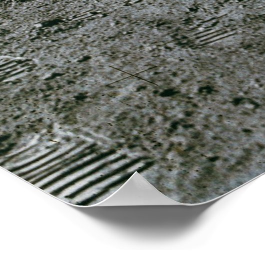 Poster Drapeau Apollo 15 LM Irwin (Coin)