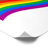Poster Drapeau arc-en-ciel de Philly Pride (Coin)