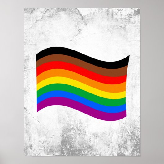 Poster Drapeau arc-en-ciel de Philly Pride (Devant)
