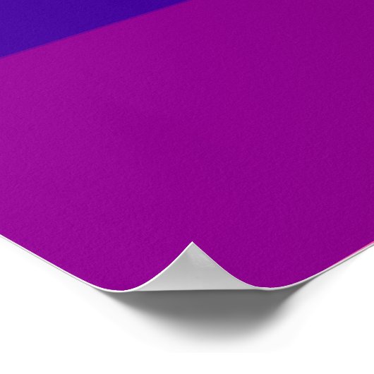 Poster Drapeau arc-en-ciel LGBT Original 8 Motif rayé (Coin)