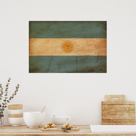 Poster Drapeau Argentine (Cuisine)