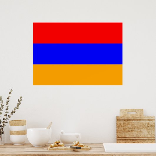 Poster Drapeau Arménie (Cuisine)