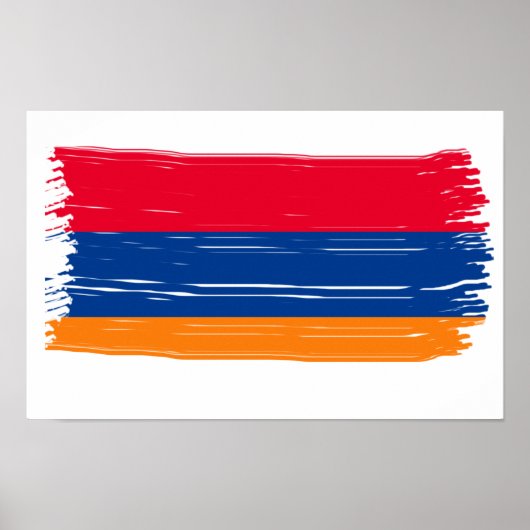 Poster Drapeau arménien (Devant)