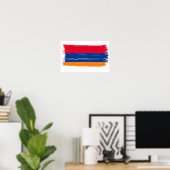 Poster Drapeau arménien (Bureau à domicile)