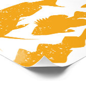 Poster Drapeau arménien fait de poisson - Design de pêche (Coin)