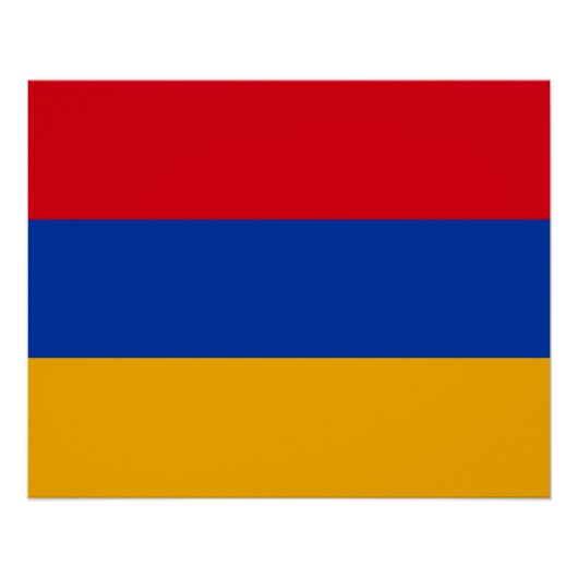 Poster Drapeau arménien patriotique (Devant)