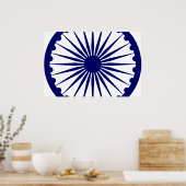 Poster Drapeau Ashoka Chakra, Inde (Cuisine)