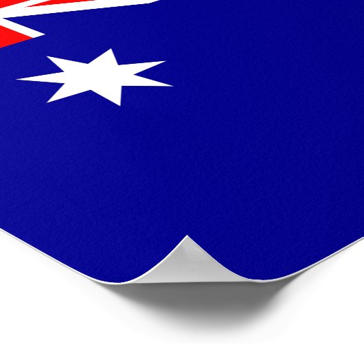 Poster Drapeau Australie (Coin)