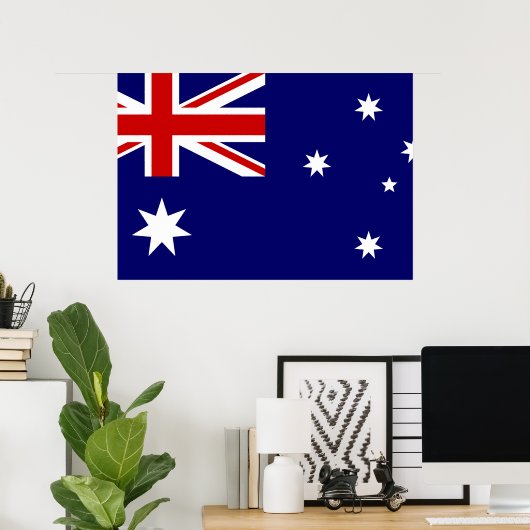 Poster Drapeau Australie (Bureau à domicile)