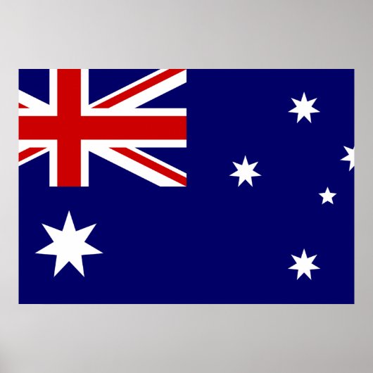 Poster Drapeau Australie (Devant)