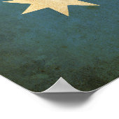 Poster Drapeau Australie vintage (Coin)