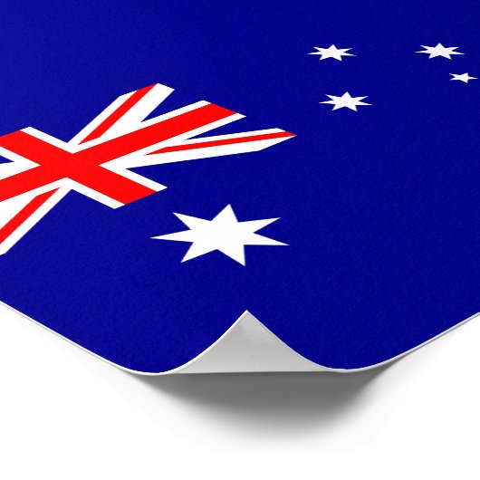 Poster Drapeau australien (Coin)