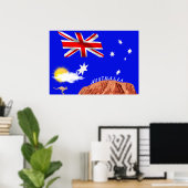 Poster Drapeau australien (Bureau à domicile)