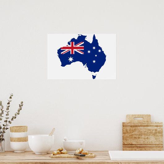 Poster Drapeau australien (Cuisine)