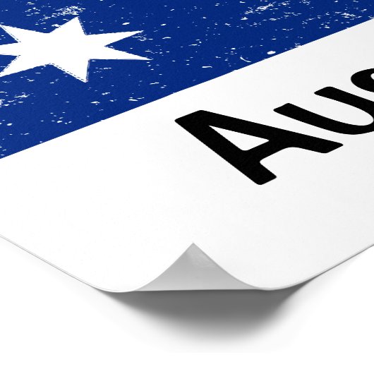Poster Drapeau australien (Coin)