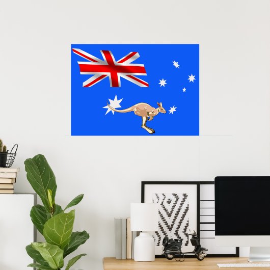 Poster Drapeau australien (Bureau à domicile)