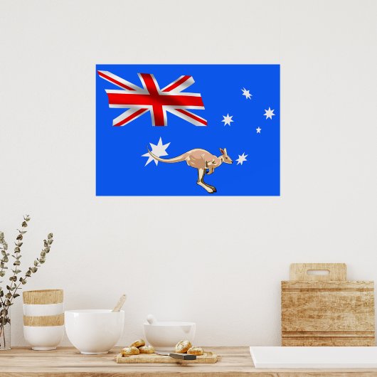 Poster Drapeau australien (Cuisine)