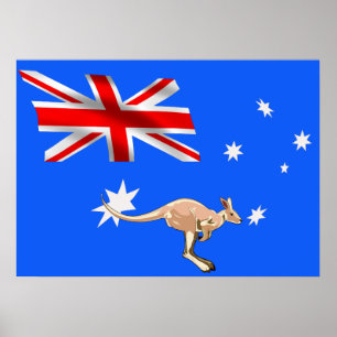 Poster Drapeau australien