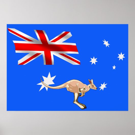 Poster Drapeau australien (Devant)