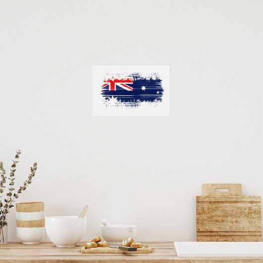 Poster Drapeau australien (Cuisine)