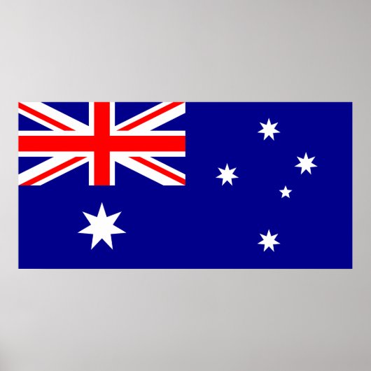 Poster Drapeau australien patriotique (Devant)