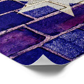 Poster Drapeau australien sur un mur de briques (Coin)