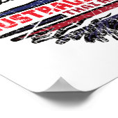 Poster Drapeau Australien Thaïlandais Racines d'Arbre Tha (Coin)