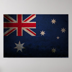 Poster - drapeau australien Vintage