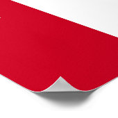 Poster Drapeau Autriche (Coin)